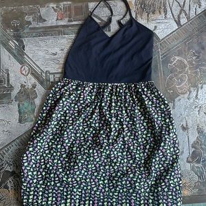 Pink yellow and pink flowers dress